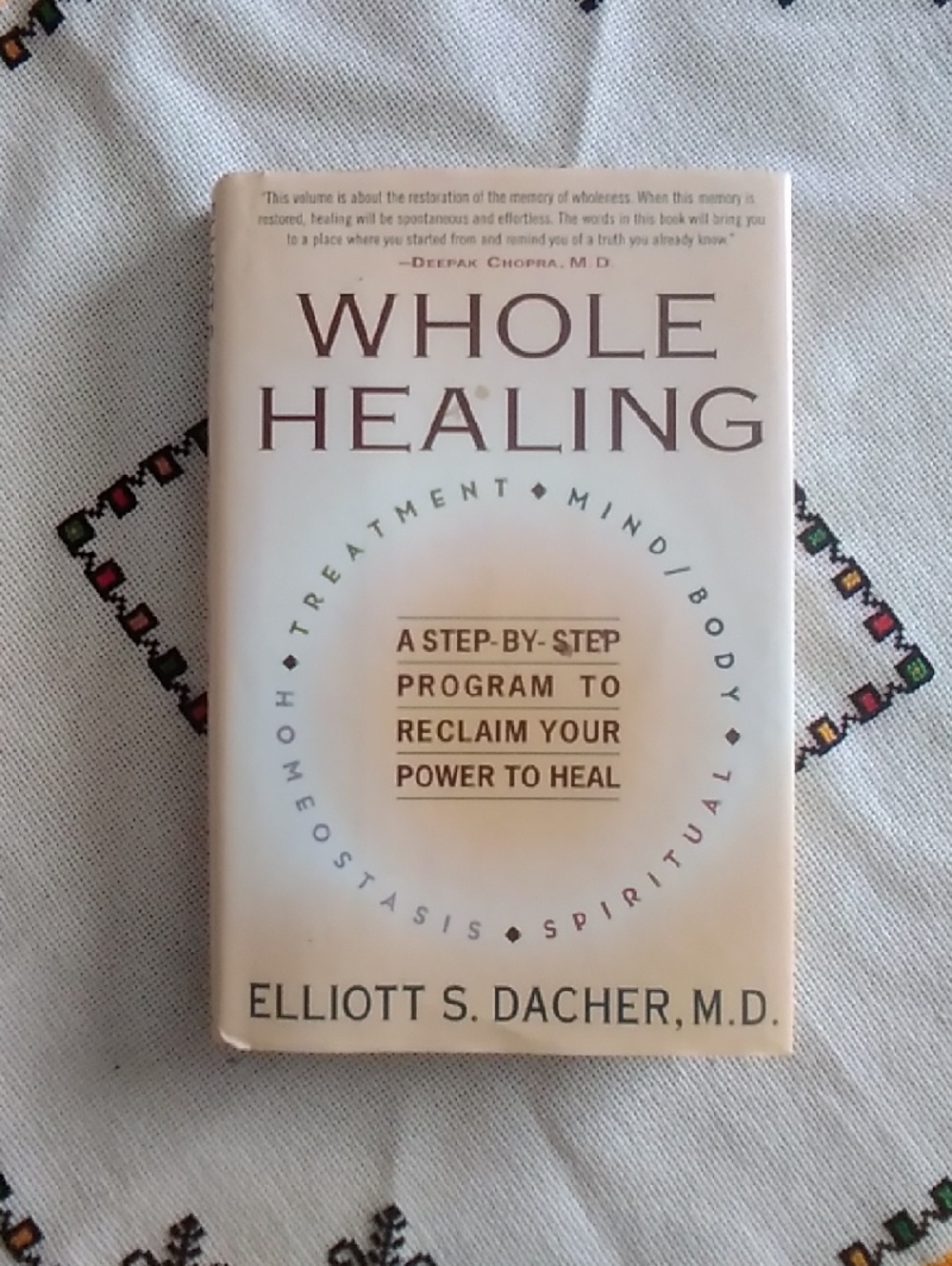 Whole Healing by Elliott S. Dacher, M.D. - Cream Cover